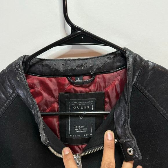 Guess Vintage Men’s  Biker Jacket size XL. - Picture 4 of 7